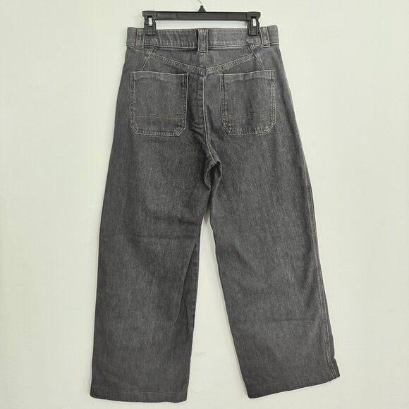 Democracy High Rise Wide Leg Jeans Womens Size 12 Charcoal Denim - Picture 2 of 8